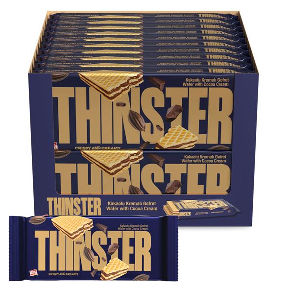 Thinster Kakaolu Kremalı Büyük Boy Gofret 142 gr x 20 adet