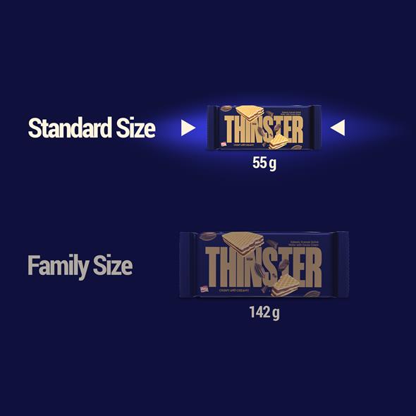 Thinster Kakaolu Kremalı Gofret 55 gr x 4 adet