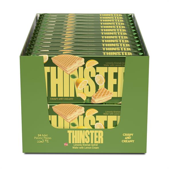 Thinster Limon Aromalı Kremalı Gofret 55 gr x 24 adet