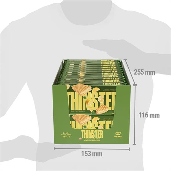 Thinster Limon Aromalı Kremalı Gofret 55 gr x 24 adet