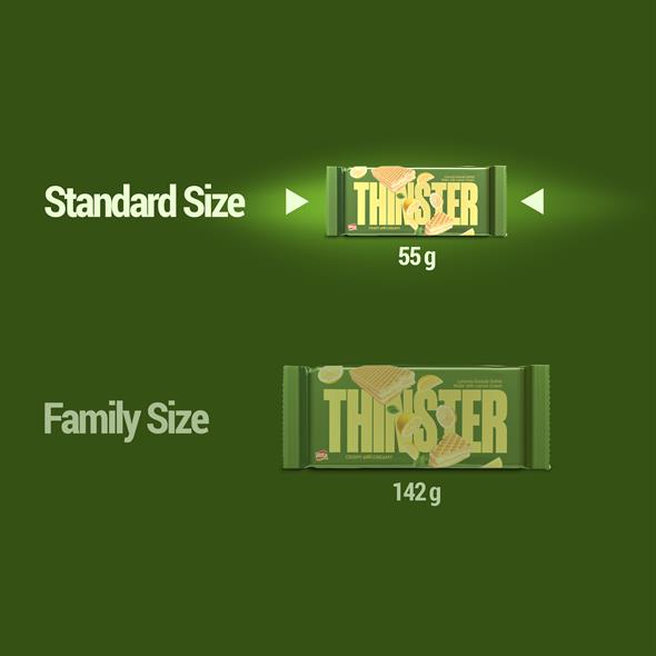 Thinster Limonlu Kremalı Gofret 55 gr x 4 adet