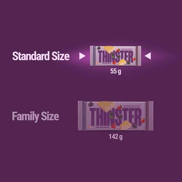 Thinster Orman Meyveli Kremalı Gofret 55 gr x 4 adet