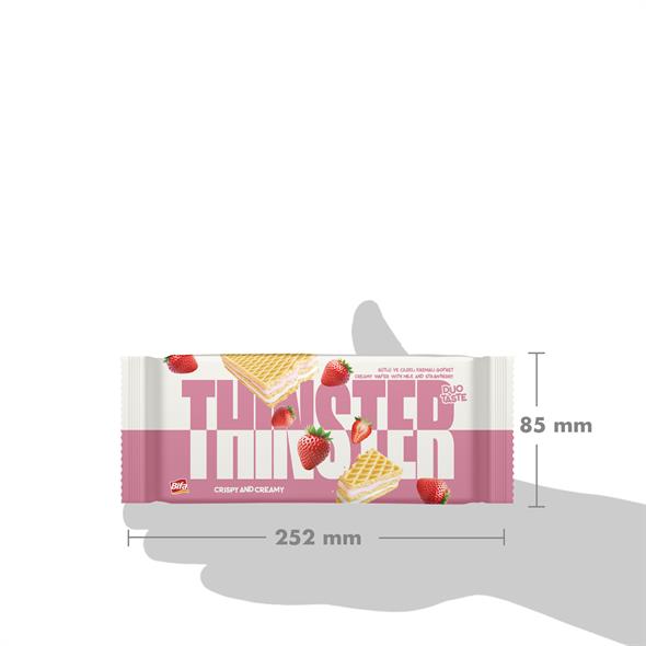Thinster Sütlü Ve Çilekli Kremalı Büyük Boy Gofret 142 gr x 2 adet