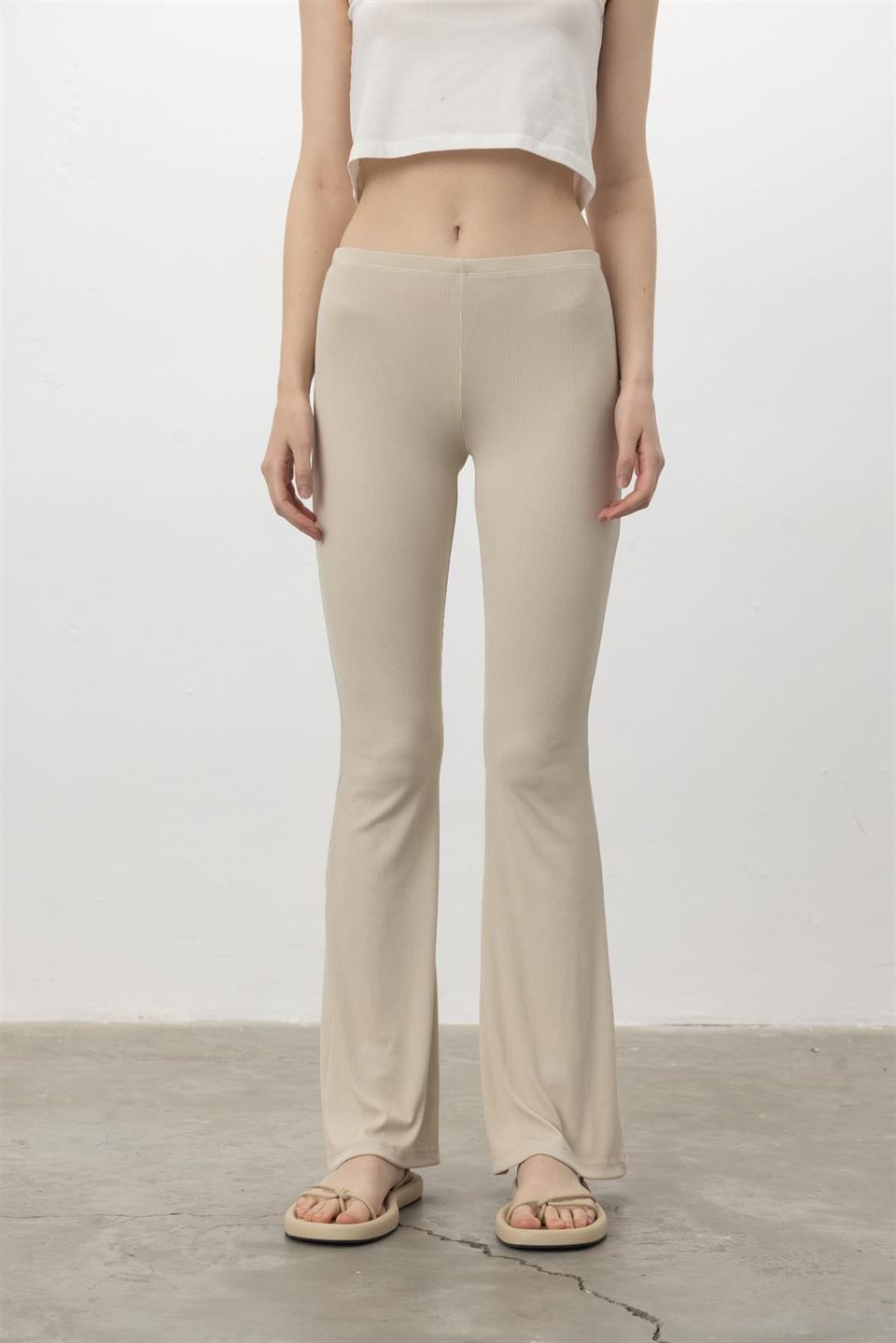 Kaşkorse İspanyol Paça Cepsiz Pantolon