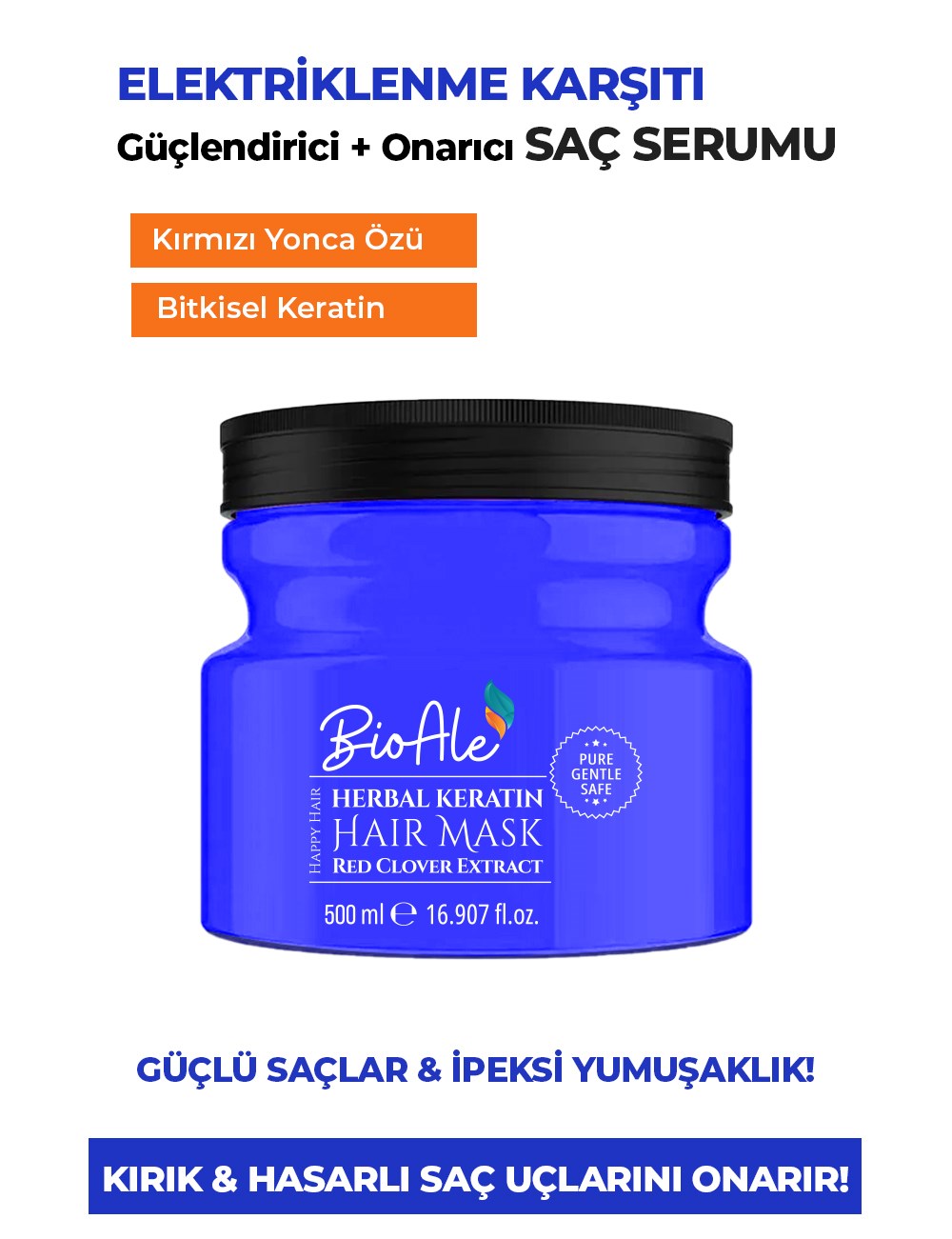 Bioale Saç Güçlendirici Keratin Maske