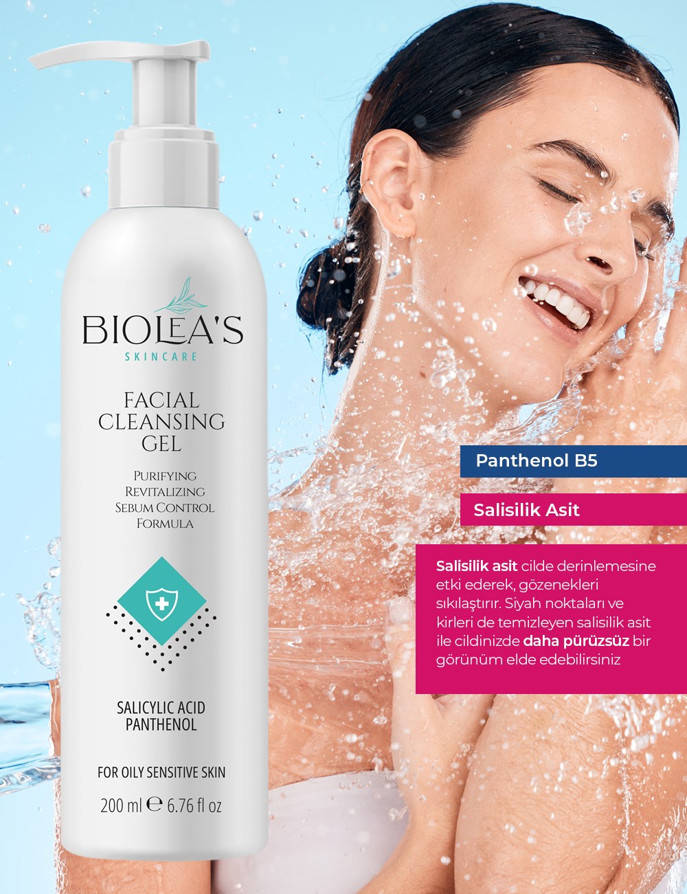 Bioleas Yüz Temizleme Jeli Pim 200 Ml