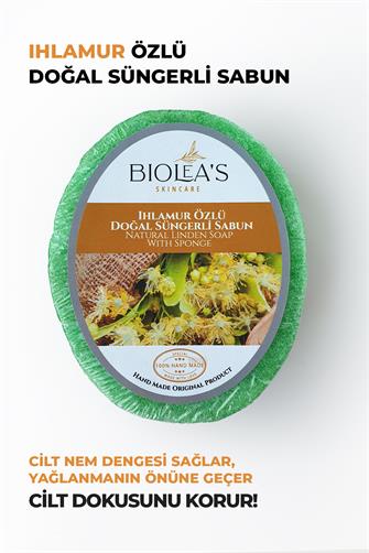 Ihlamur Özlü Doğal Süngerli Güzellik Sabunu 135 gr
