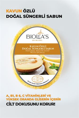 Kavun Özlü Doğal Süngerli Sabun 135 gr