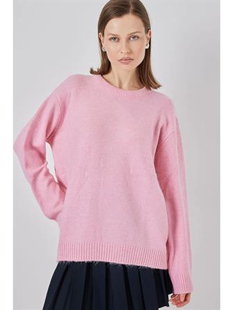 0-10322 Oversize Triko Kazak - Pembe