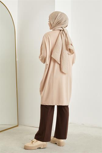 02417 Yarasa Kol Hırka - Bej