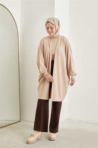 02417 Yarasa Kol Hırka - Bej