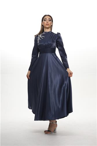 2230 Omuz Taş Detaylı Janjan Abiye