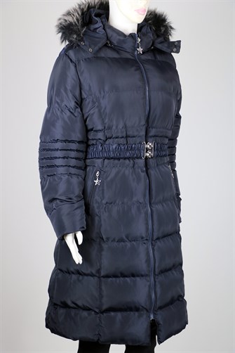 3715 Sıkı Dolum Kemerli Mont