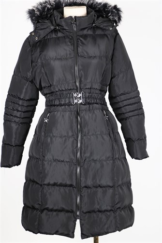 3715 Sıkı Dolum Kemerli Mont