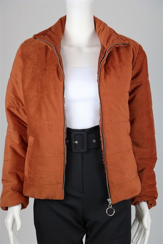 4017 Kadife Kısa Mont