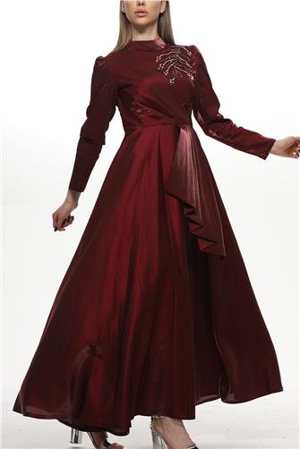 431 Göğüsü Taş Dtylı Janjan Abiye