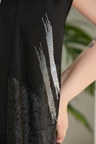 52-857 Penye Kumaş Yelek - Siyah