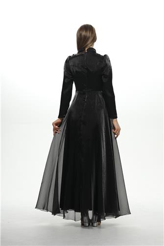 547 Önü Taş Detaylı Janjan Abiye