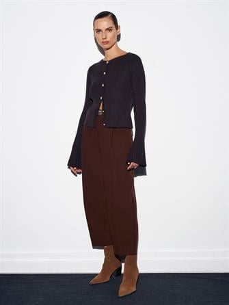 72167 Kemerli Pensli Pantolon - Kahverengi