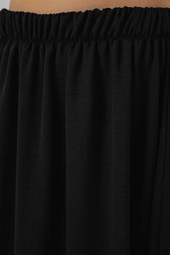 8050 Uzun Ayrobin Etek - Siyah