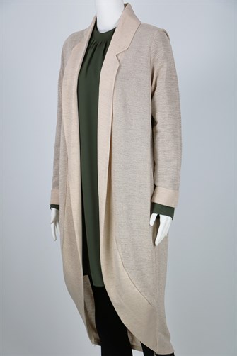 BC6748 Simli Hırka - Krem