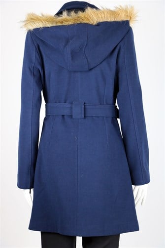 Fermuarlı Kaşe Kaban