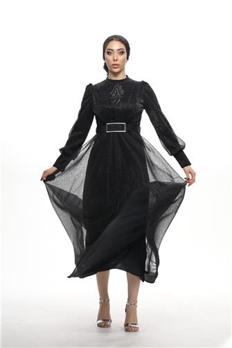 Önü Taş Detaylı Mevlana Abiye