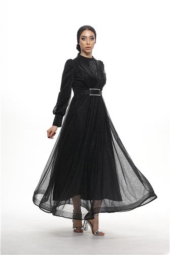 Önü Taş Detaylı Mevlana Abiye