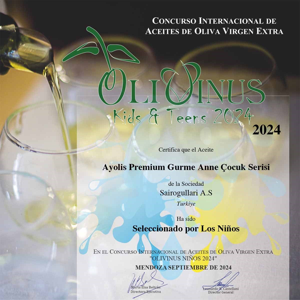 Ayolis Premium Anne Bebek Ödüllü Yüksek Polifenollü İlk Hasat Soğuk Sıkım Natürel Sızma Zeytinyağı 500 Ml