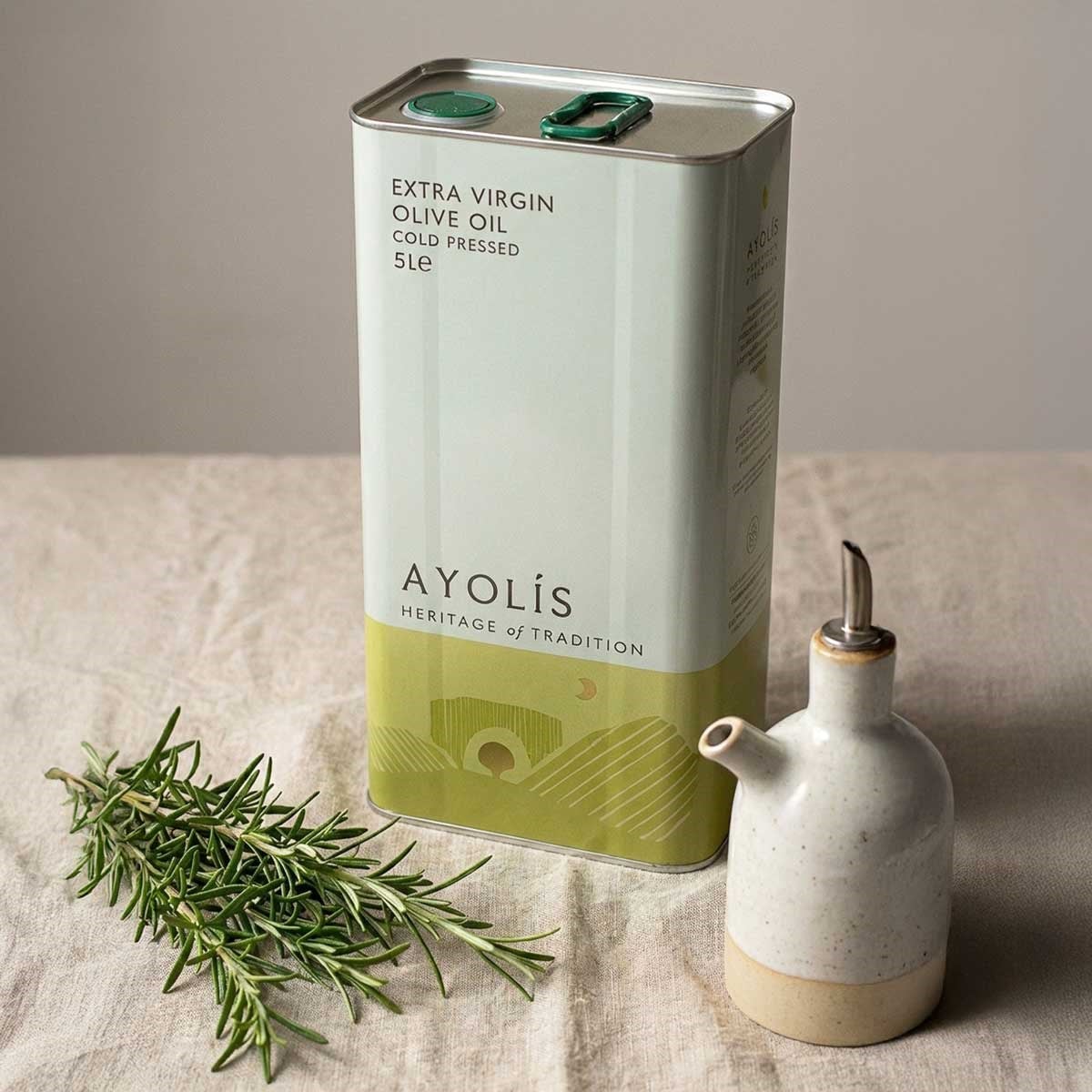 Ayolis Premium Chef Ödüllü Soğuk Sıkım Natürel Sızma Zeytinyağı 5 Lt