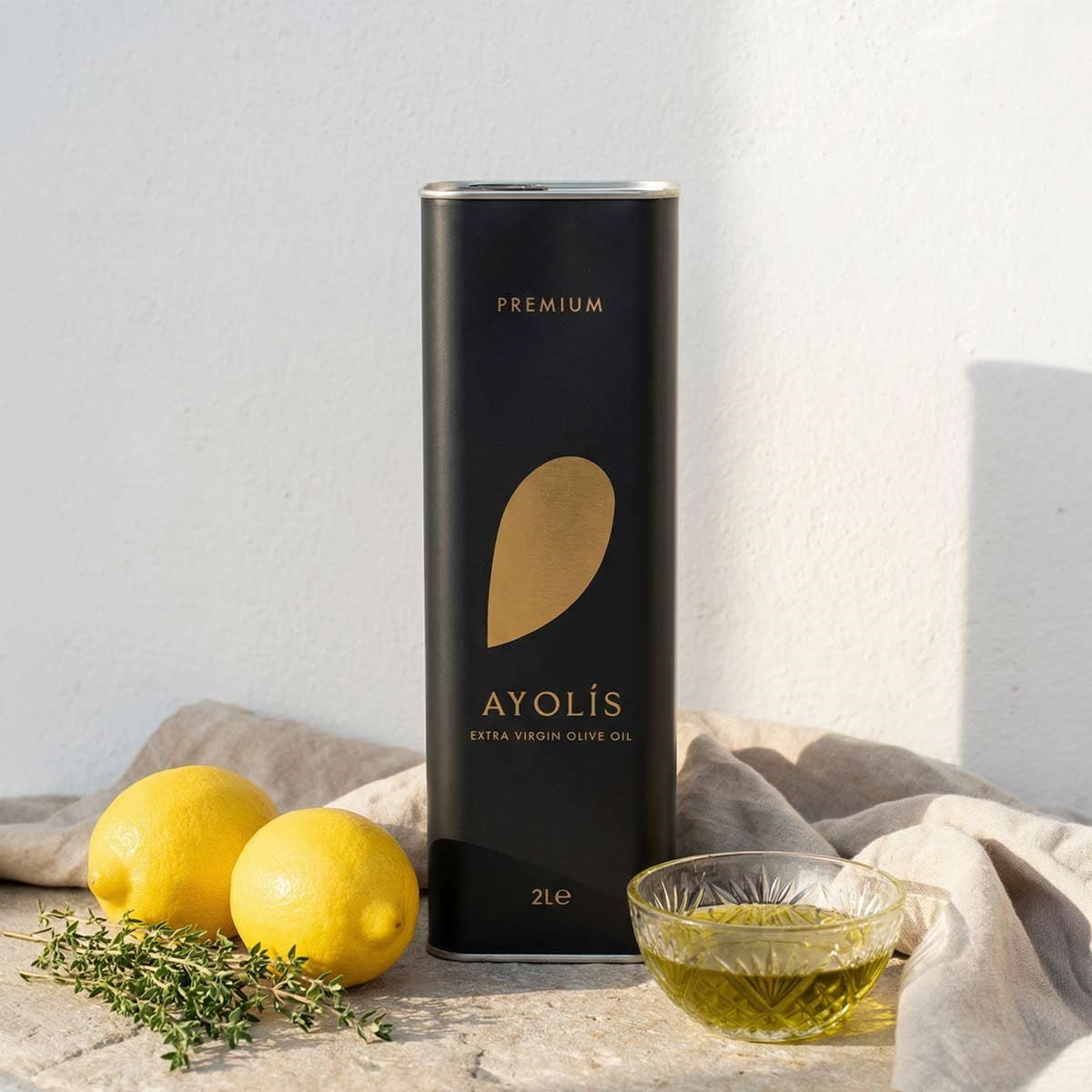Ayolis Premium Gurme Ayvalık Ödüllü Yüksek Polifenollü Erken Hasat Soğuk Sıkım Natürel Sızma Zeytinyağı 2 Lt