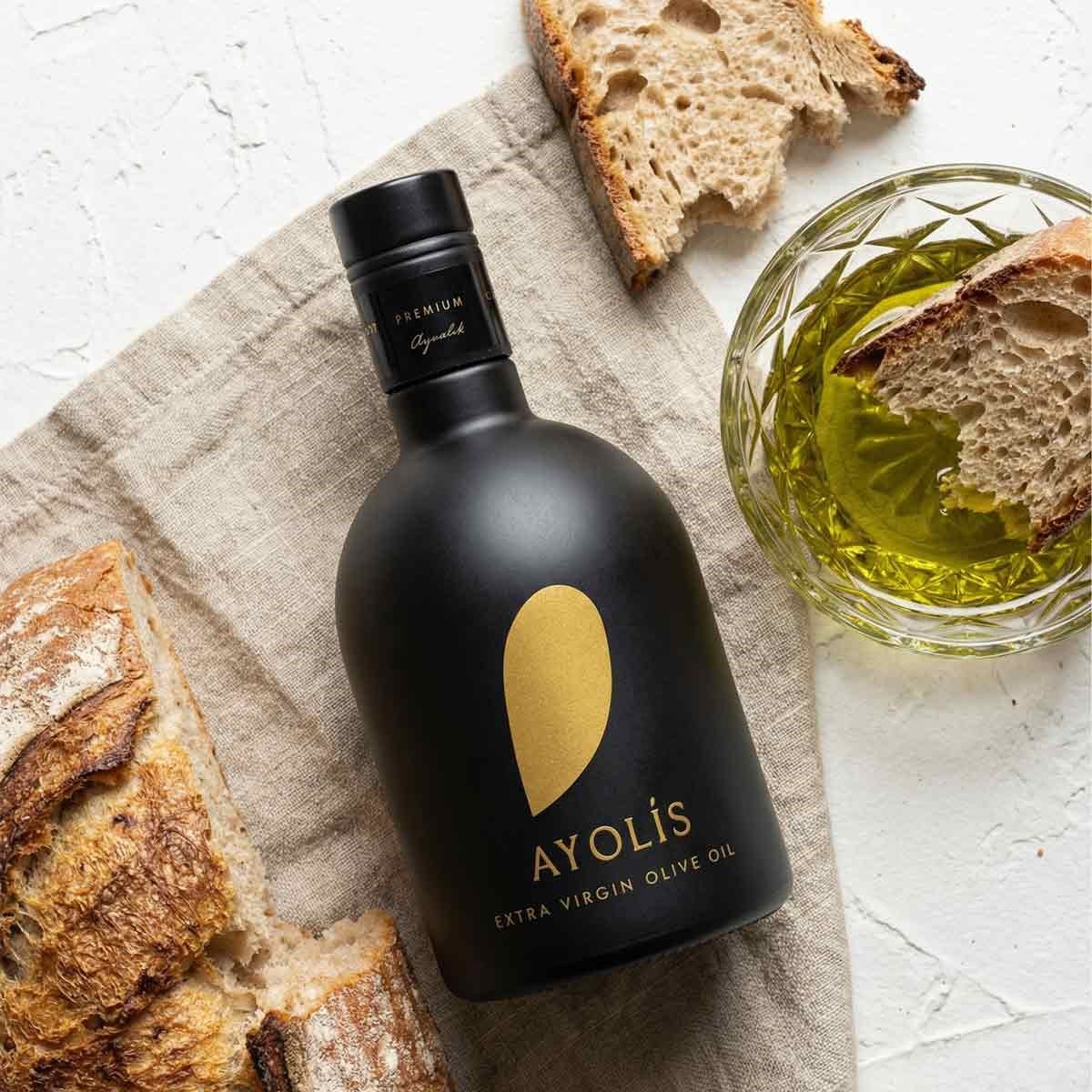 Ayolis Premium Gurme Ayvalık Ödüllü Yüksek Polifenollü Erken Hasat Soğuk Sıkım Natürel Sızma Zeytinyağı 500 Ml