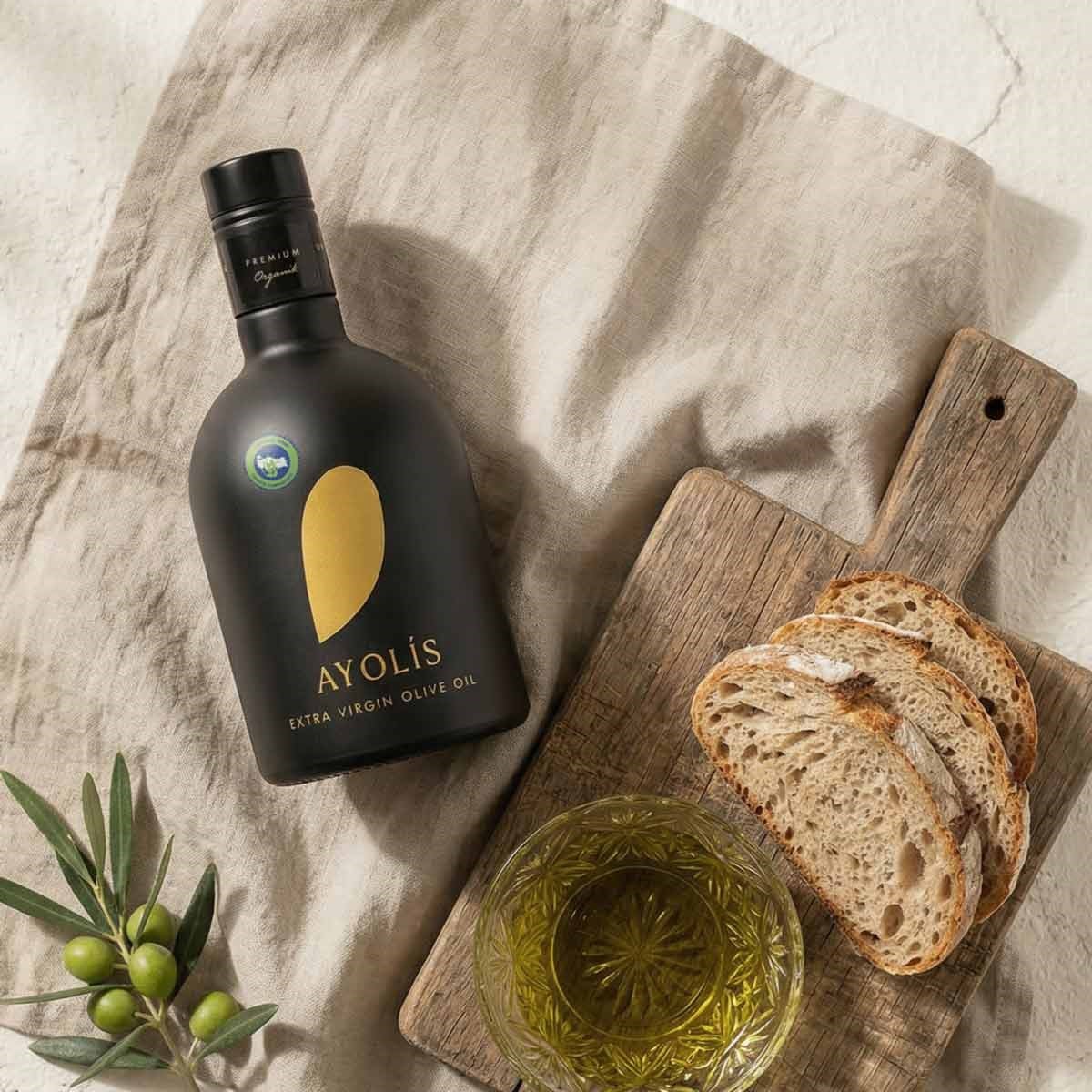 Ayolis Premium Organik Ödüllü Yüksek Polifenollü Soğuk Sıkım Natürel Sızma Zeytinyağı 500 Ml