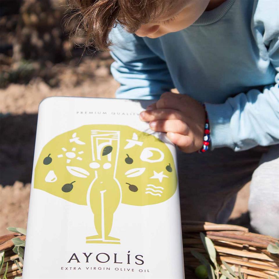 Ayolis Premium Anne Bebek Ödüllü Yüksek Polifenollü İlk Hasat Soğuk Sıkım Natürel Sızma Zeytinyağı 5 Lt