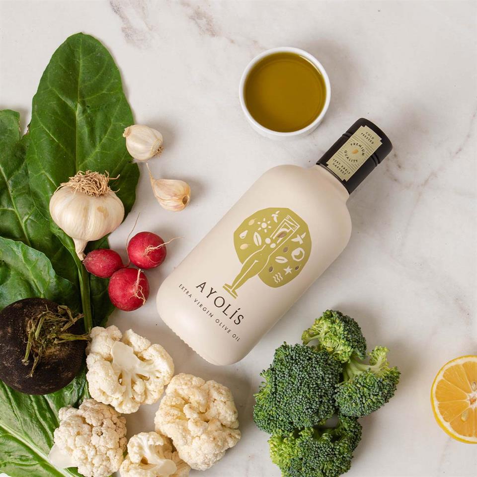 Ayolis Premium Anne Bebek Ödüllü Yüksek Polifenollü İlk Hasat Soğuk Sıkım Natürel Sızma Zeytinyağı 500 Ml