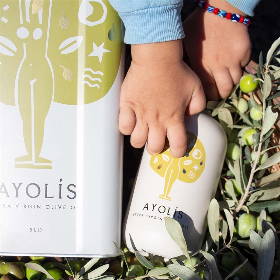 Ayolis Premium Anne Bebek Ödüllü Yüksek Polifenollü İlk Hasat Soğuk Sıkım Natürel Sızma Zeytinyağı 500 Ml