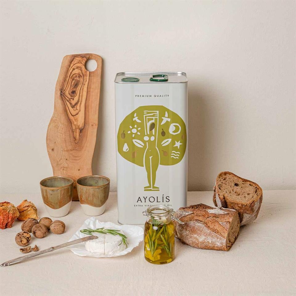 Ayolis Premium Anne Bebek Ödüllü Yüksek Polifenollü İlk Hasat Soğuk Sıkım Natürel Sızma Zeytinyağı 5 Lt