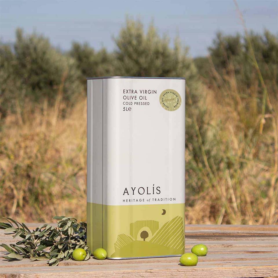 Ayolis Premium Chef Ayvalık Ödüllü Soğuk Sıkım Natürel Sızma Zeytinyağı 5 Lt
