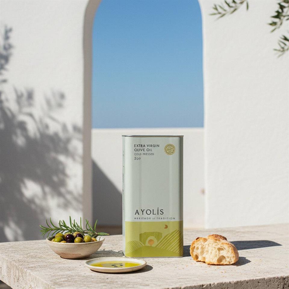 Ayolis Premium Chef Ayvalık Ödüllü Soğuk Sıkım Natürel Sızma Zeytinyağı 5 Lt