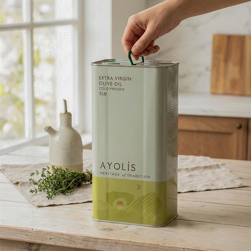 Ayolis Premium Chef Ödüllü Soğuk Sıkım Natürel Sızma Zeytinyağı 5 Lt
