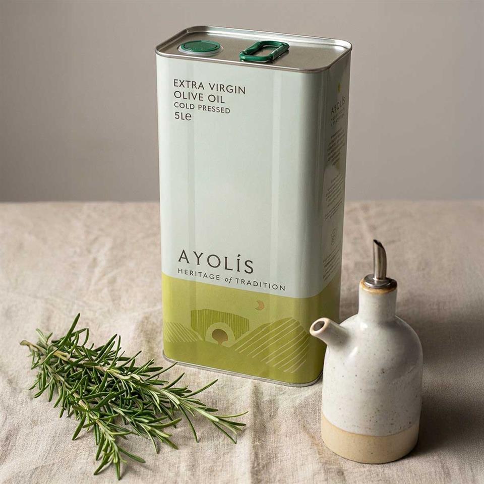 Ayolis Premium Chef Ödüllü Soğuk Sıkım Natürel Sızma Zeytinyağı 5 Lt