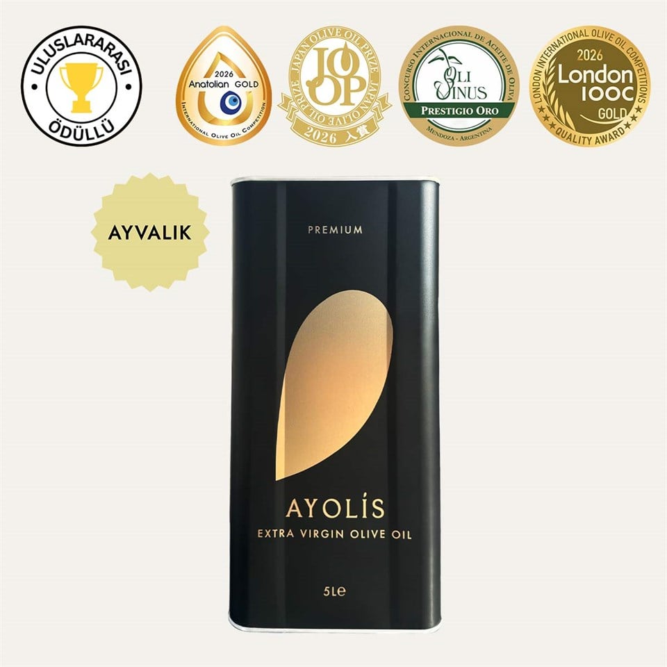 Ayolis Premium Gurme Ayvalık natürel sızma zeytinyağı 5 lt