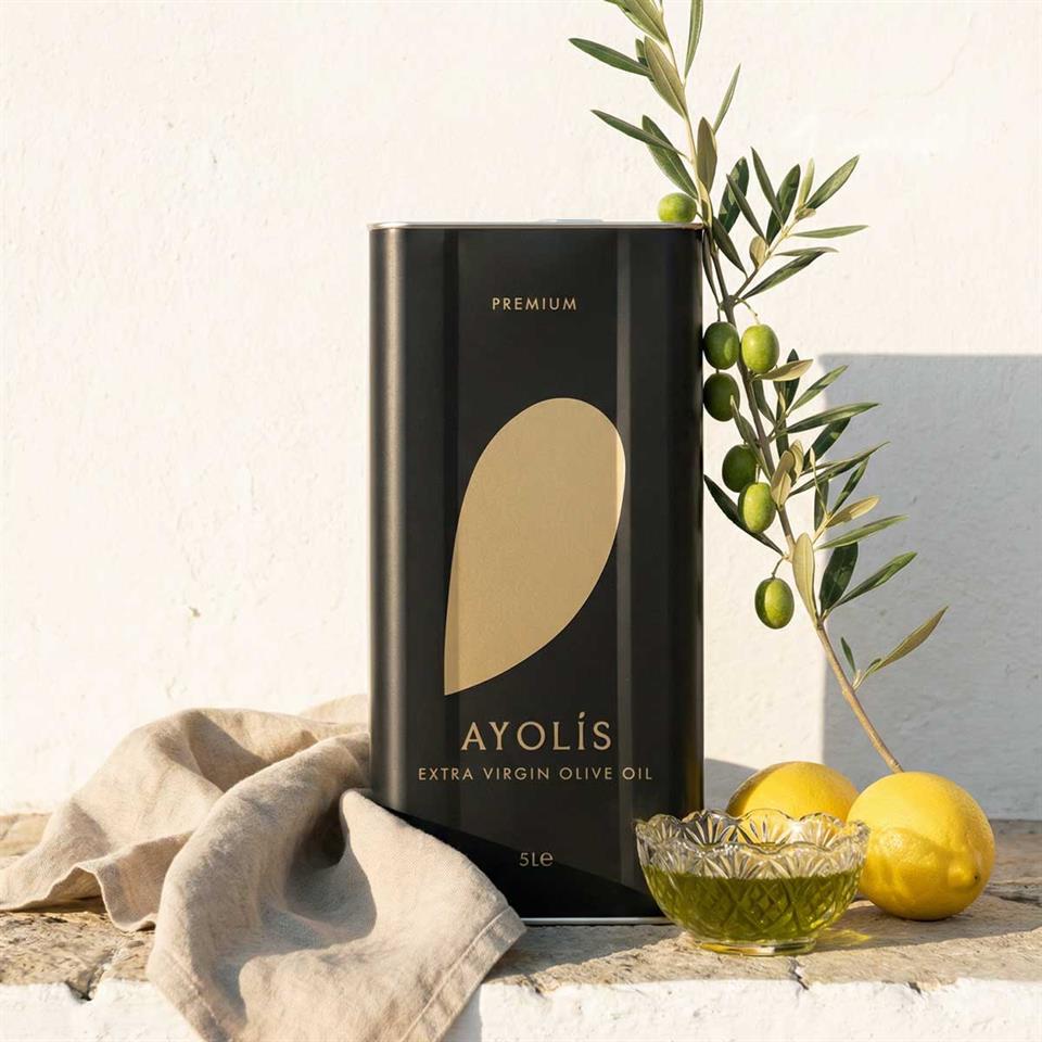 Ayolis Premium Gurme Ayvalık Ödüllü Yüksek Polifenollü Erken Hasat Soğuk Sıkım Natürel Sızma Zeytinyağı 5 Lt
