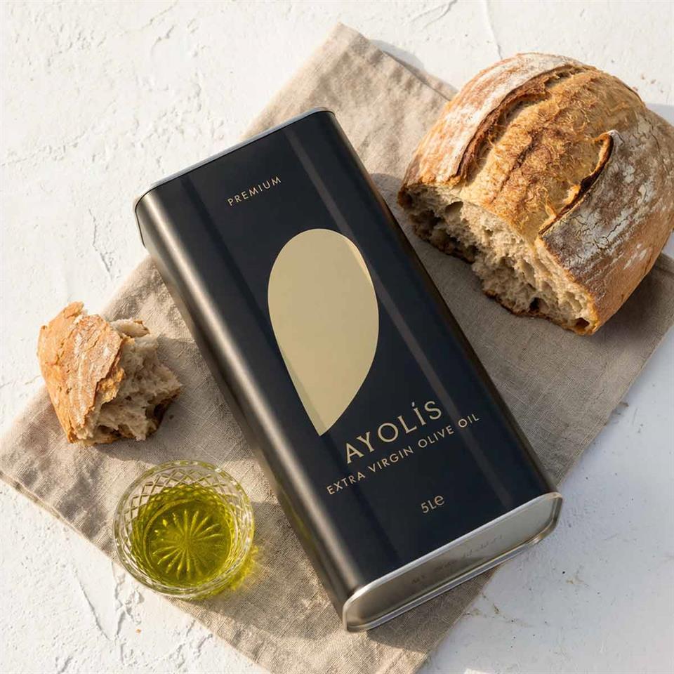 Ayolis Premium Gurme Ayvalık Ödüllü Yüksek Polifenollü Erken Hasat Soğuk Sıkım Natürel Sızma Zeytinyağı 5 Lt