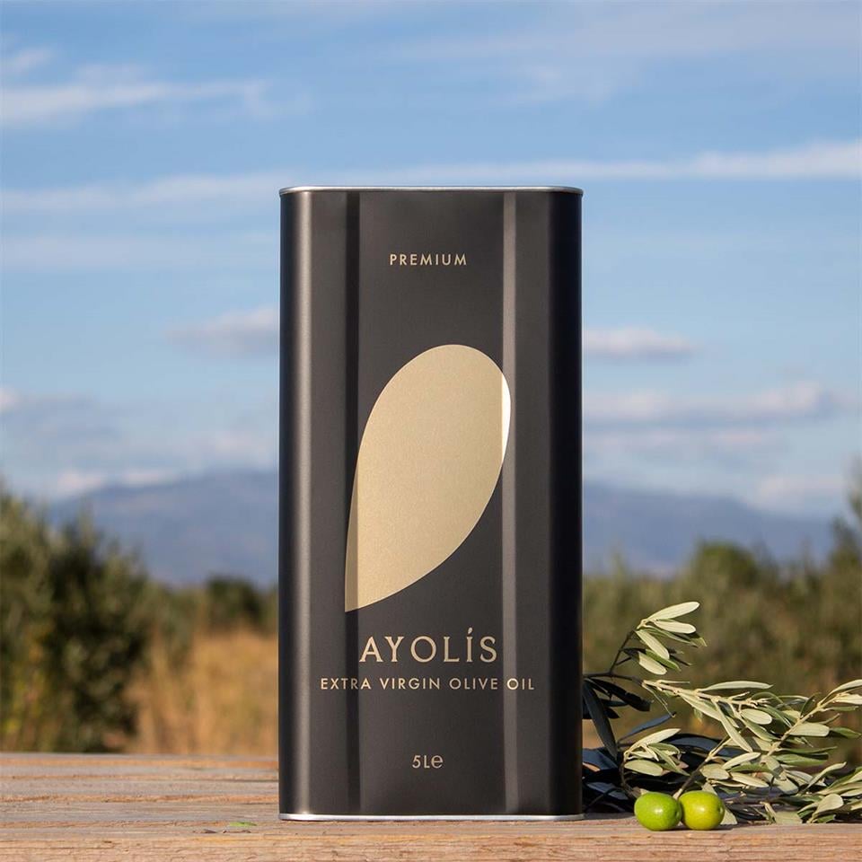 Ayolis Premium Gurme Ayvalık Ödüllü Yüksek Polifenollü Erken Hasat Soğuk Sıkım Natürel Sızma Zeytinyağı 5 Lt