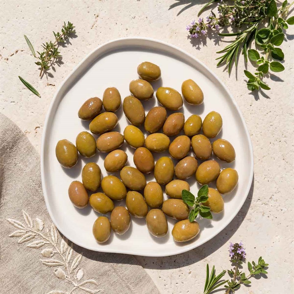Ayolis Premium Gurme Domat Çizik Yeşil Zeytin L 950 g