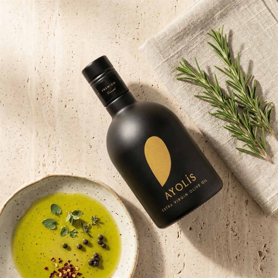 Ayolis Premium Gurme Domat Ödüllü Yüksek Polifenollü Erken Hasat Soğuk Sıkım Natürel Sızma Zeytinyağı 500 Ml