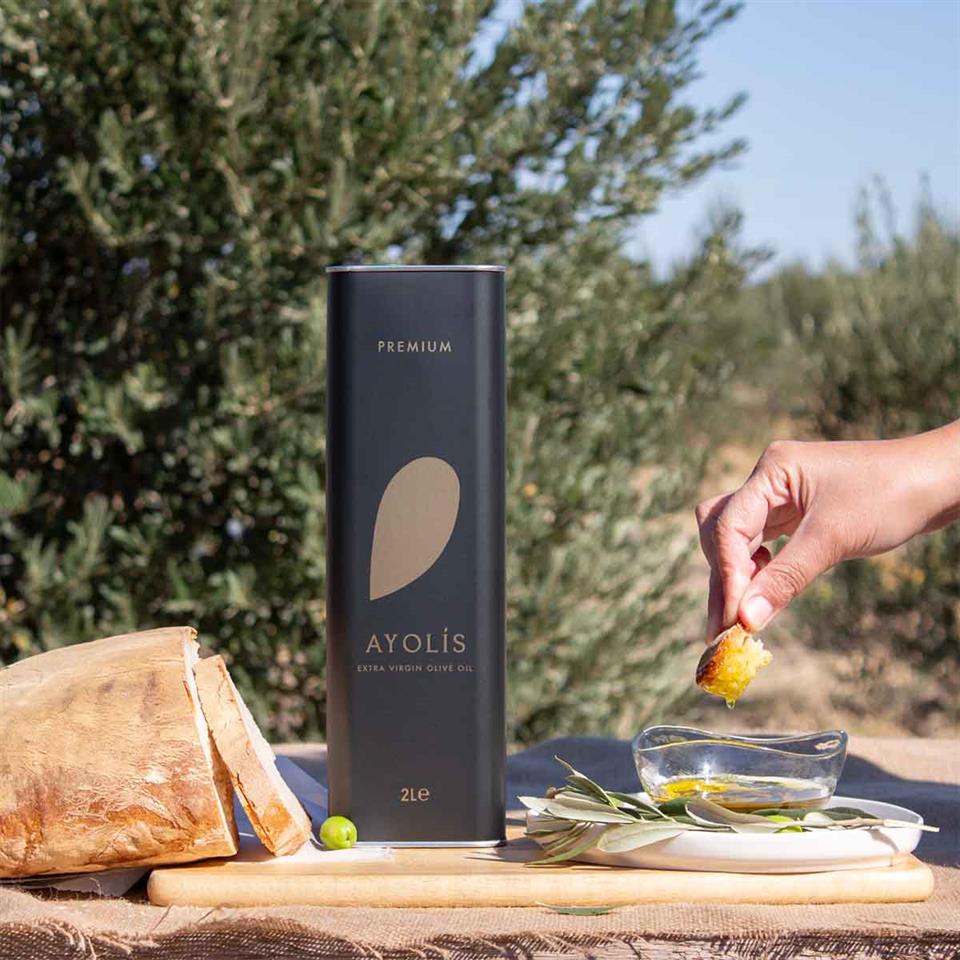 Ayolis Premium Gurme Domat Ödüllü Yüksek Polifenollü Erken Hasat Soğuk Sıkım Natürel Sızma Zeytinyağı 2 Lt
