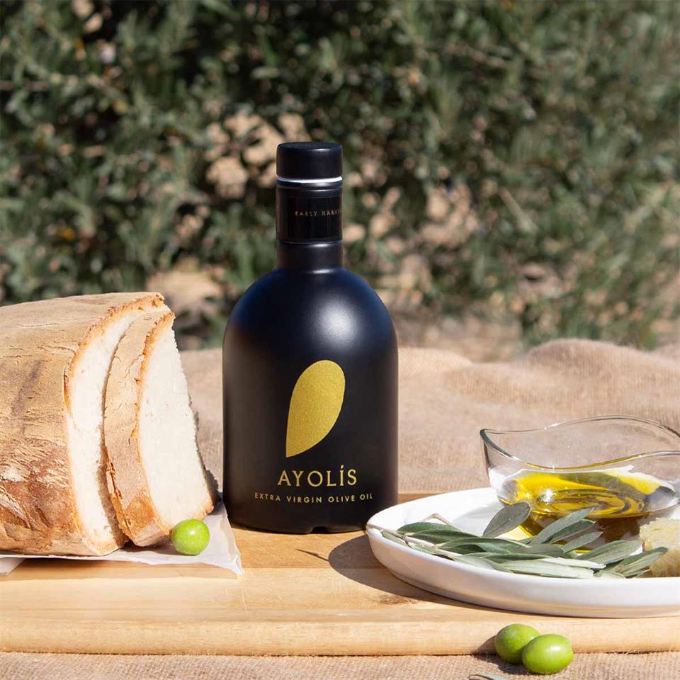 Ayolis Premium Gurme Domat Ödüllü Yüksek Polifenollü Erken Hasat Soğuk Sıkım Natürel Sızma Zeytinyağı 500 Ml