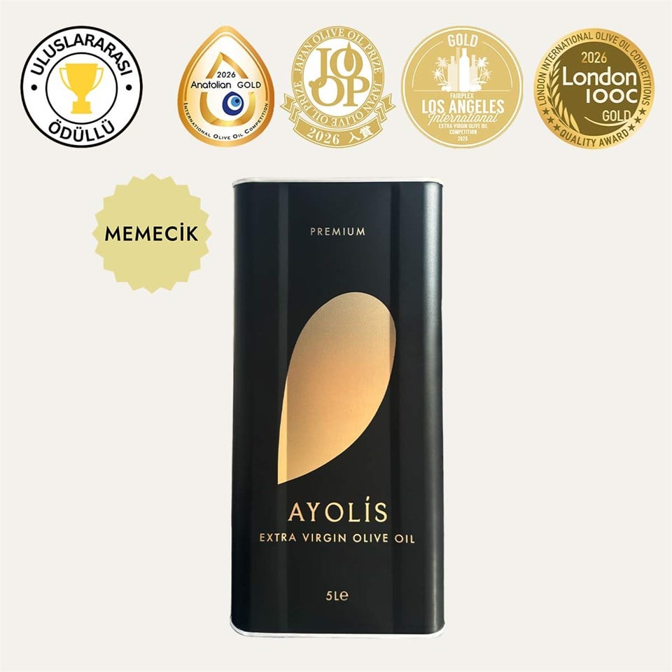 Ayolis Premium Gurme Memecik natürel sızma zeytinyağı 5 lt